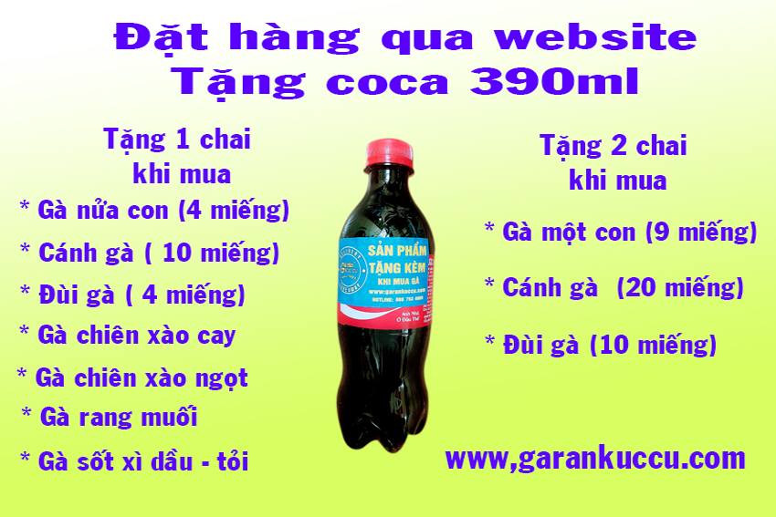 Tặng Coca 390ml